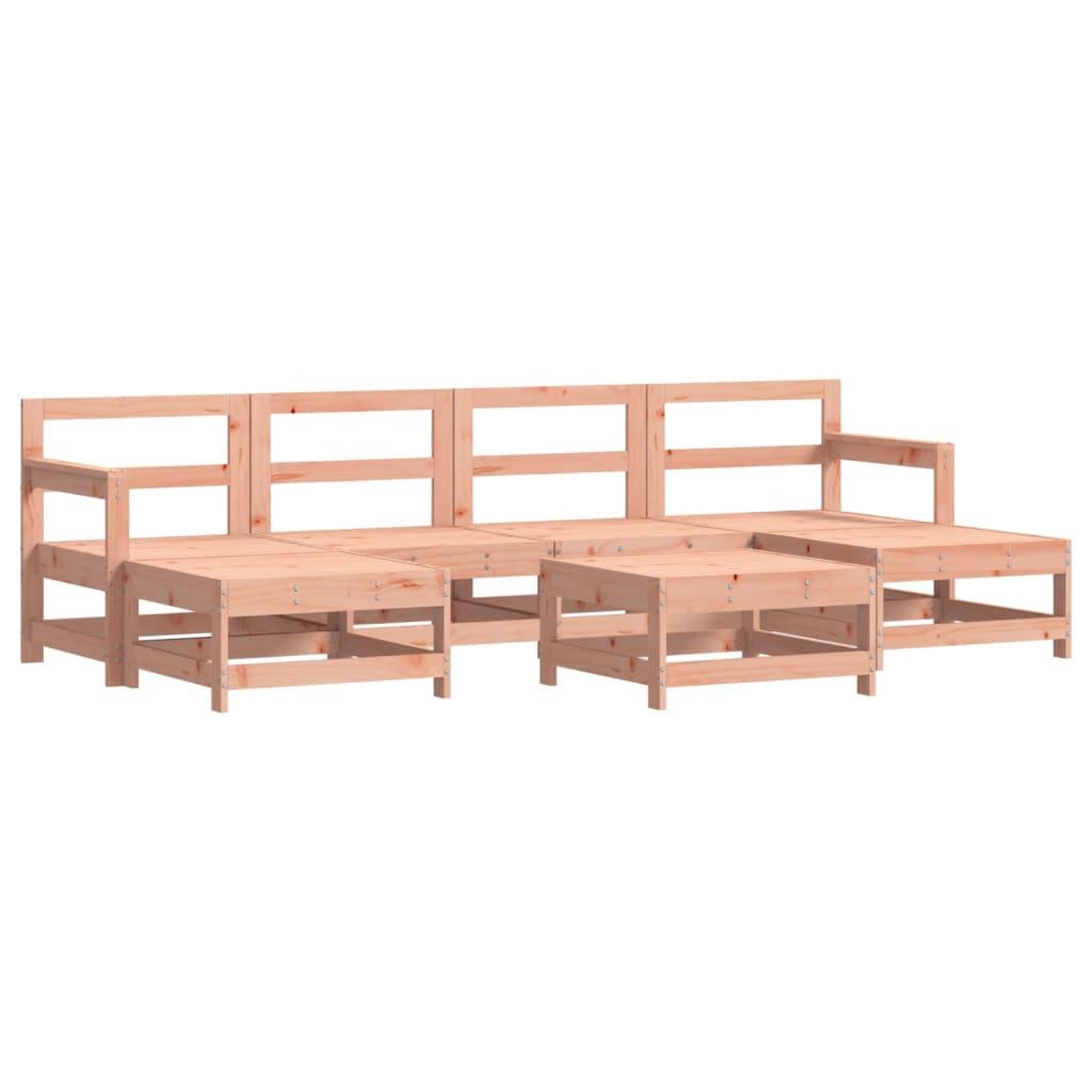 Voir la diapositive 2 : VIDAXL Salon de jardin 7 pcs bois massif douglas