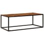 VIDAXL Table basse 110x60x40 cm Bois d'acacia solide et acier