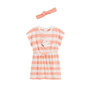 Voir la diapositive 1 : Petit Béguin Robe enfant en éponge + headband Honfleur