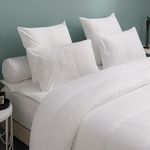 DUNLOPILLO Oreiller Visco Fleur Ferme. Coloris disponibles : Blanc