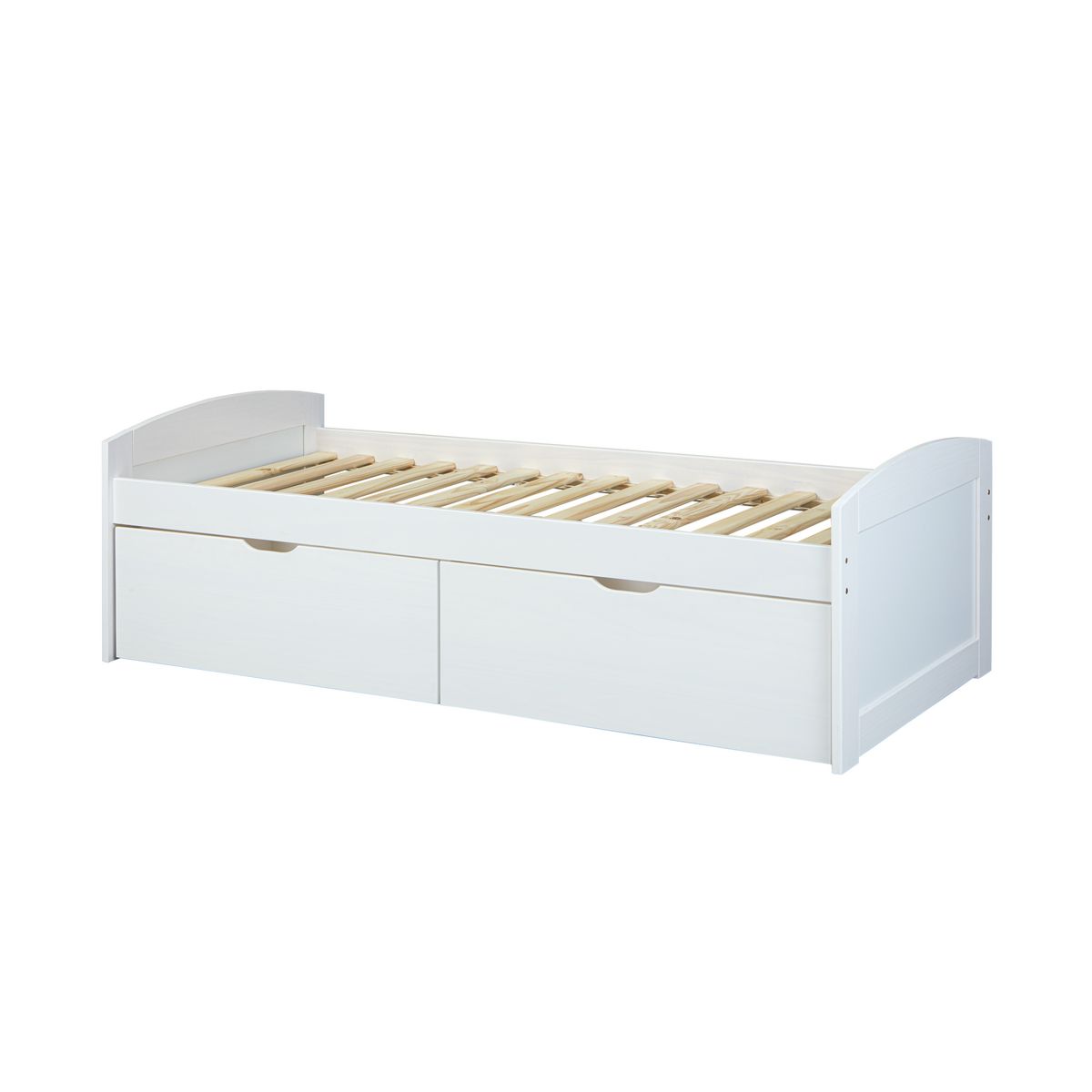 Lit banquette avec 2 grands tiroirs de rangement 90x200cm  DAMIEN