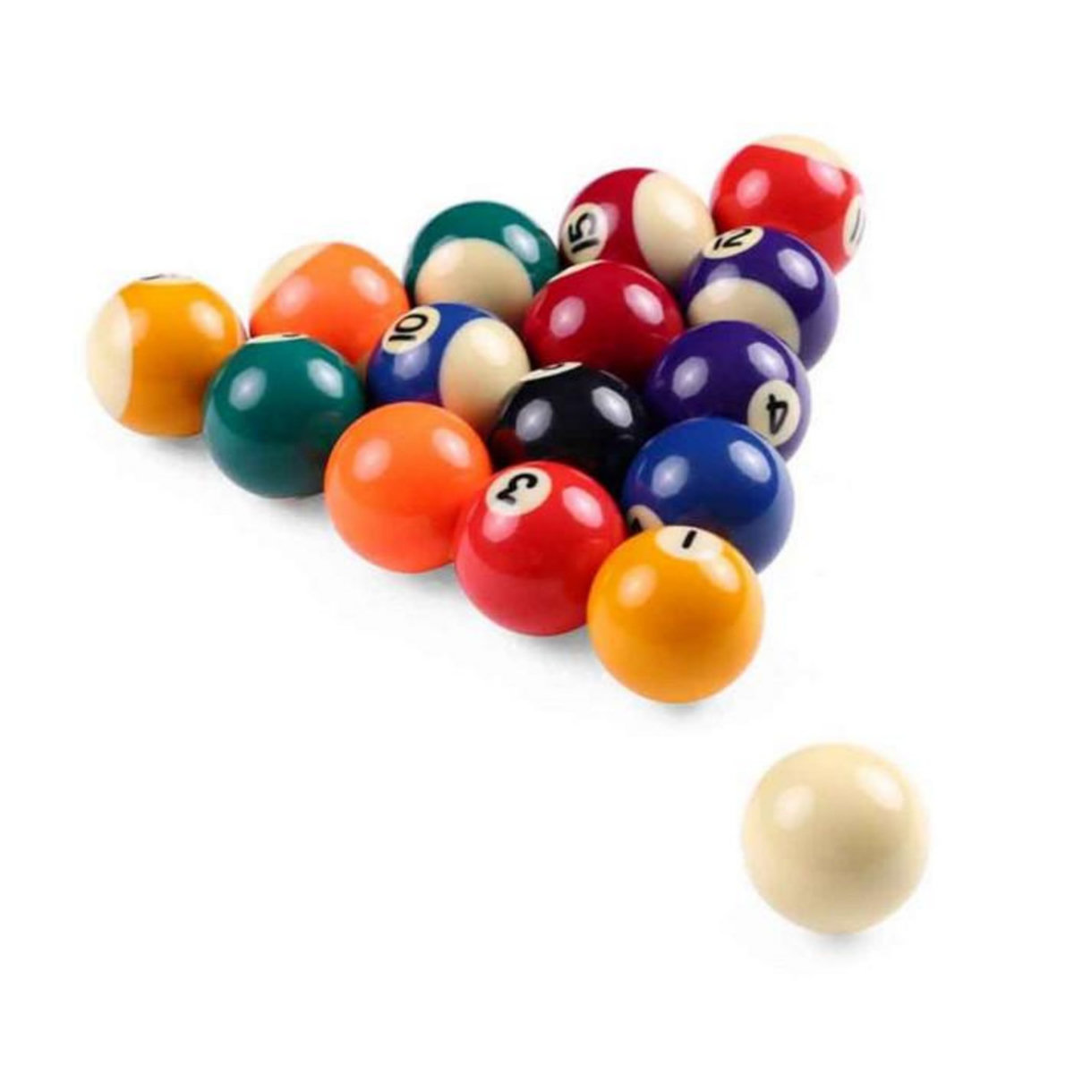 Paris Prix Lot de 16 Billes de Billard  Américain  5cm Multicolore