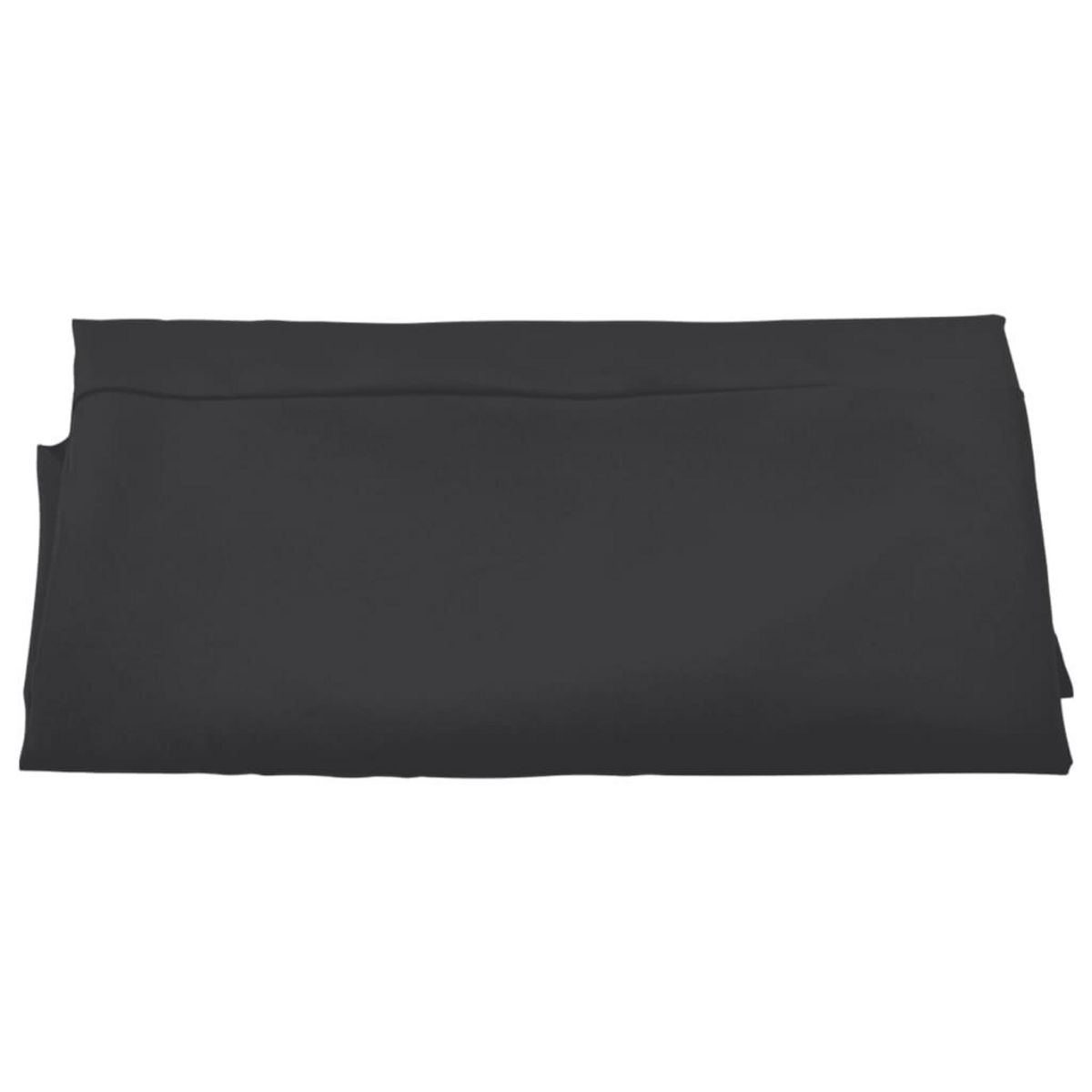 VIDAXL Tissu de remplacement pour parasol deporte noir 300 cm