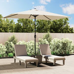 VIDAXL Parasol 200 x 300 cm Blanc sable Rectangulaire