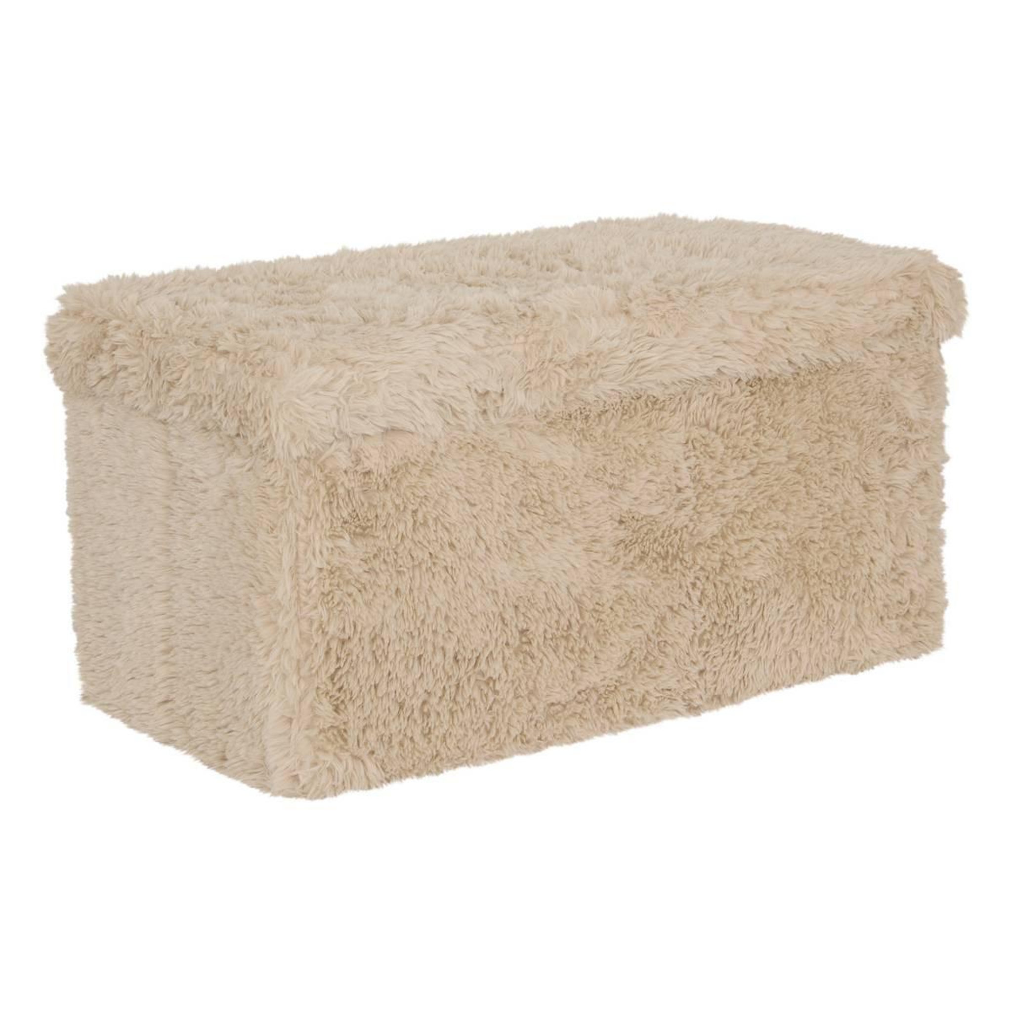 ATMOSPHERA Banc coffre pliable  duvia  76cm beige lin