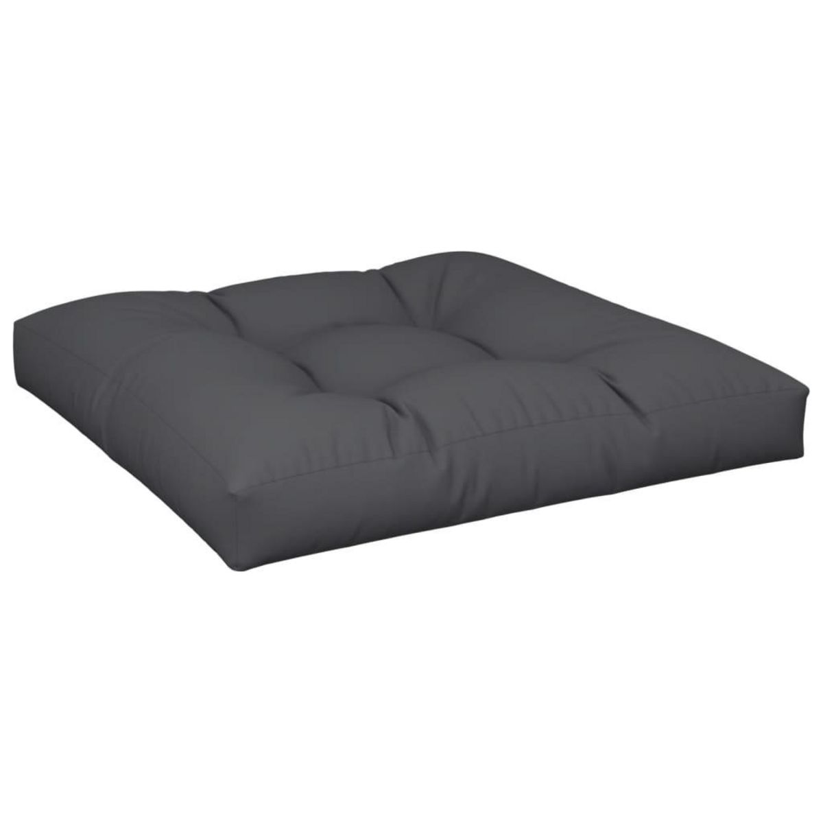 VIDAXL Coussin de palette noir 80x80x12 cm tissu