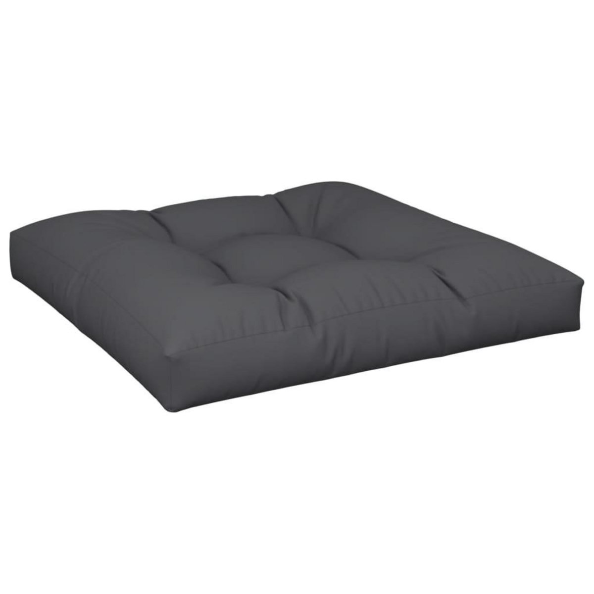 VIDAXL Coussin de palette noir 80x80x12 cm tissu