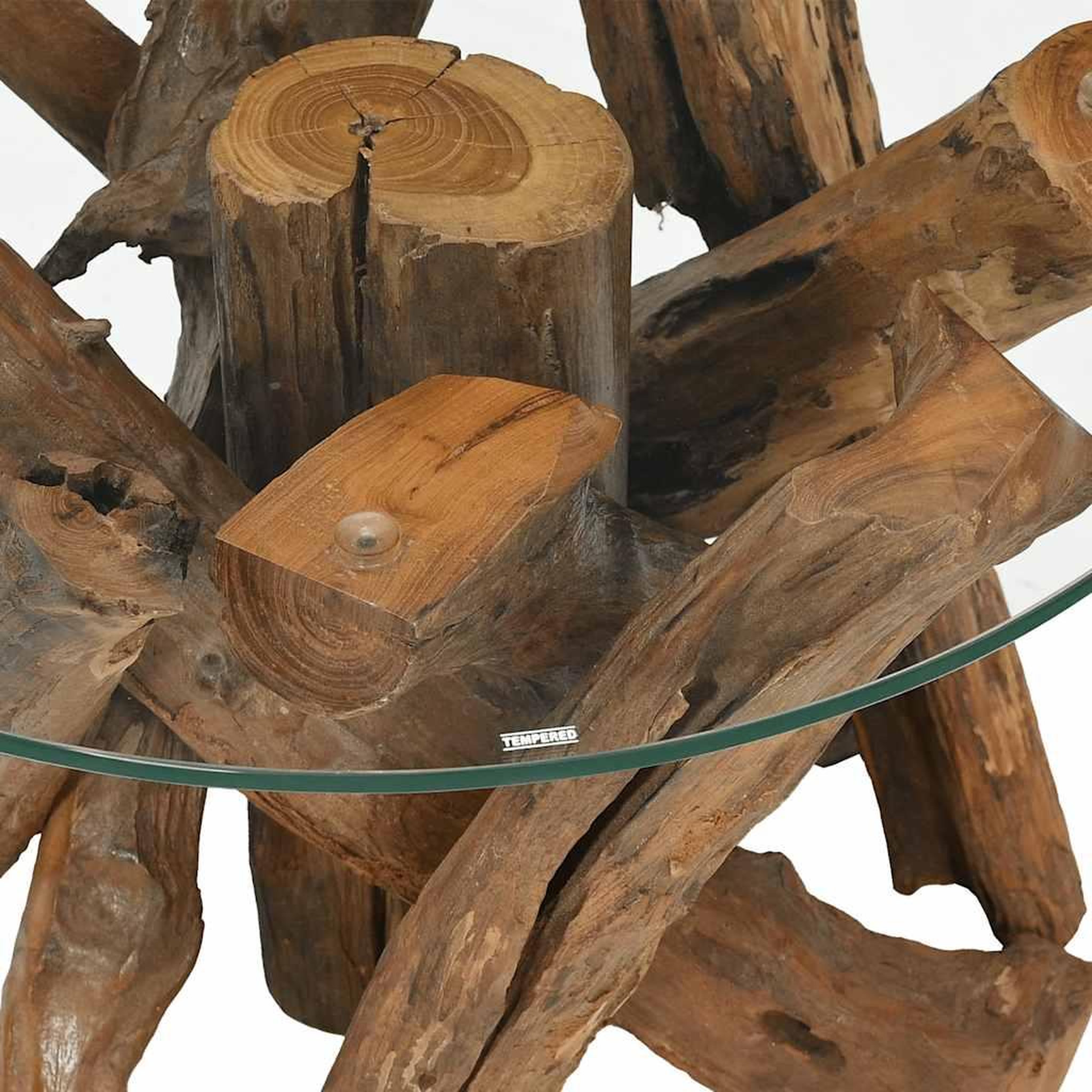 Voir la diapositive 5 : VIDAXL Table basse Bois flottant de teck massif 60 cm