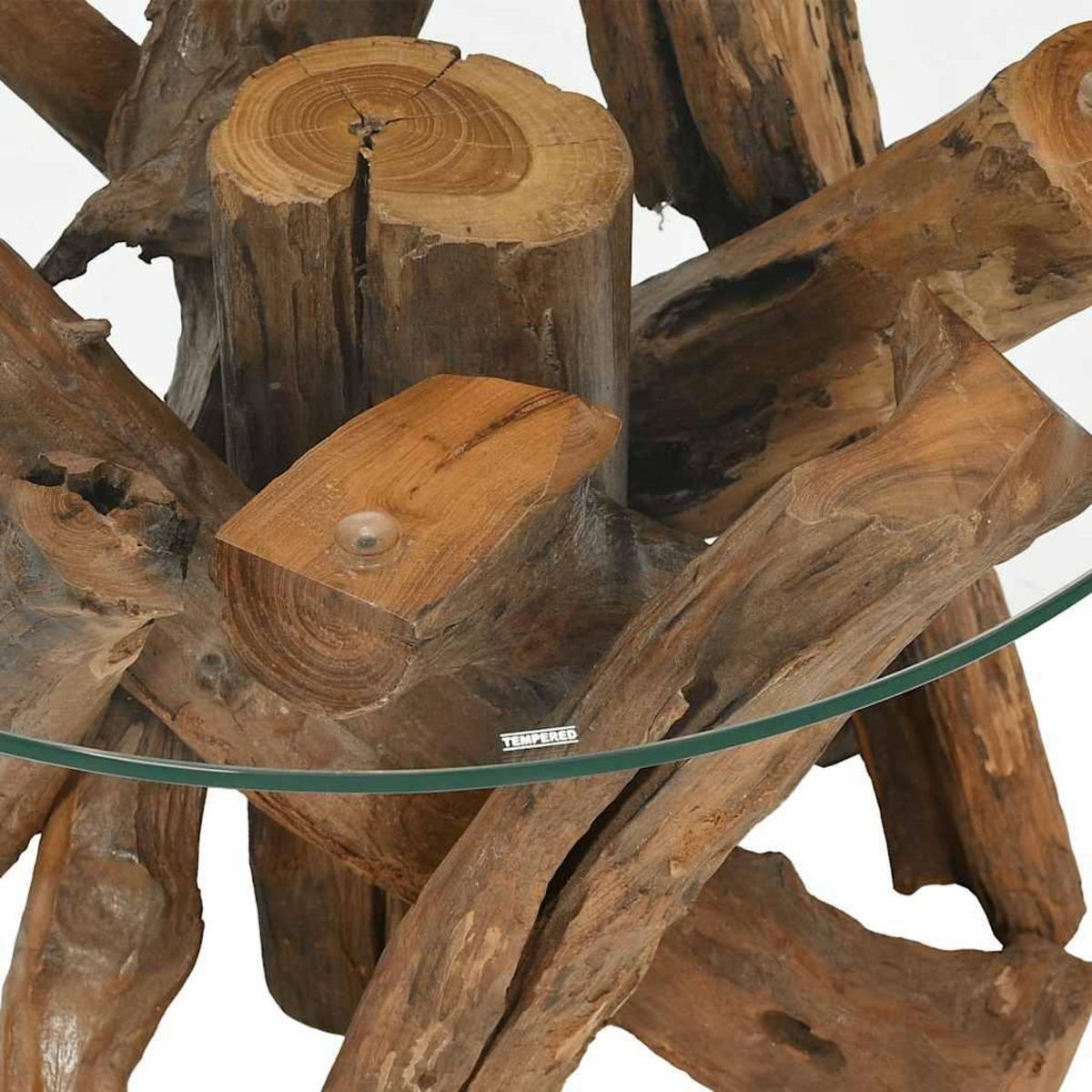 VIDAXL Table basse Bois flottant de teck massif 60 cm