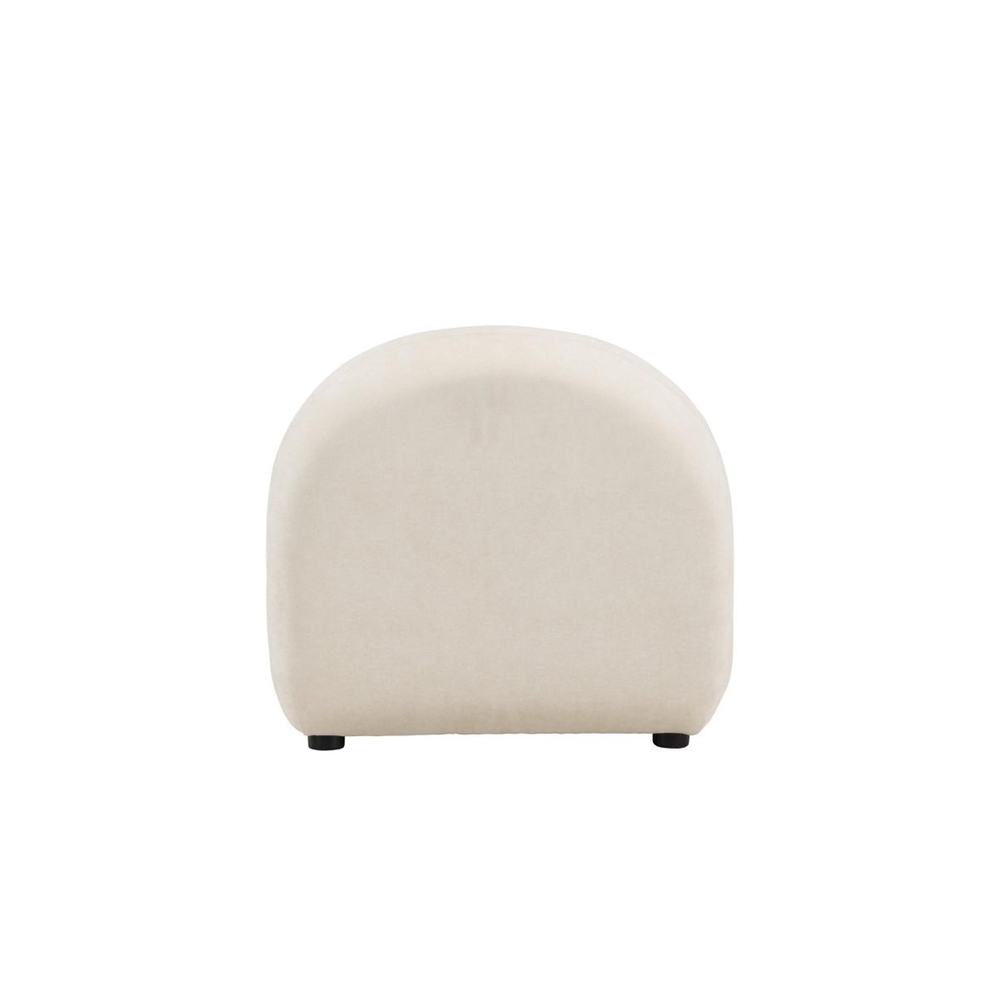 Voir la diapositive 6 : Paris Prix Fauteuil Design en Tissu  Omaha  84cm Blanc