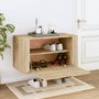 Voir la diapositive 3 : VIDAXL Armoire a chaussures murale Chene sonoma 70x35x38 cm