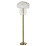 Voir la diapositive 1 : Paris Prix Lampadaire Imitation Plume  Diamon  165cm Or & Blanc