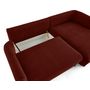 Voir la diapositive 3 : LISA DESIGN Gianni - canapé d'angle droit 4 places convertible avec coffre en tissu