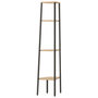 Voir la diapositive 5 : VIDAXL Etagere d'angle 4 niveaux Marron clair et noir 45,5x31,5x150 cm