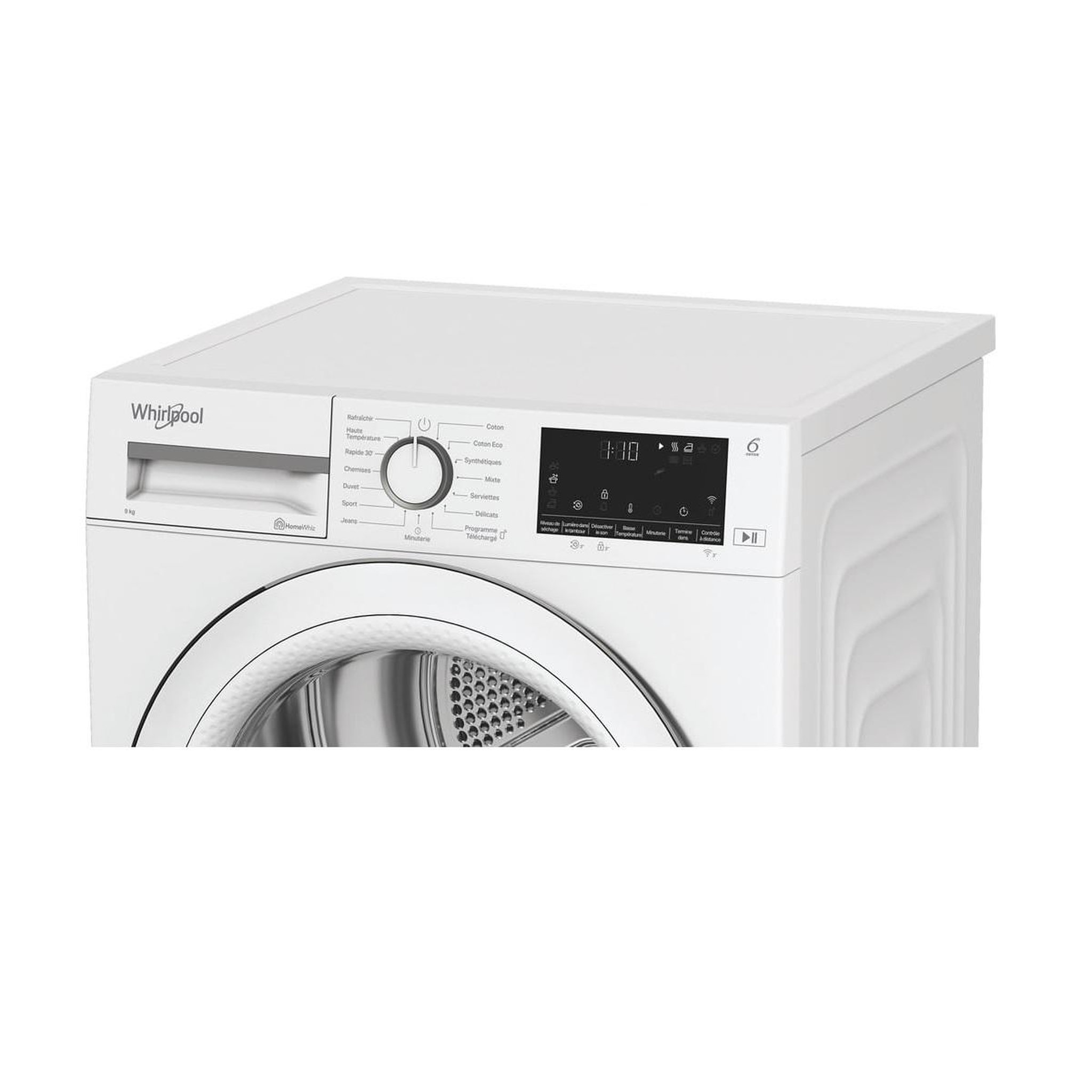 Voir la diapositive 5 : Whirlpool Sèche-linge pompe à chaleur 60cm 9kg blanc - cwd93mwwsfr