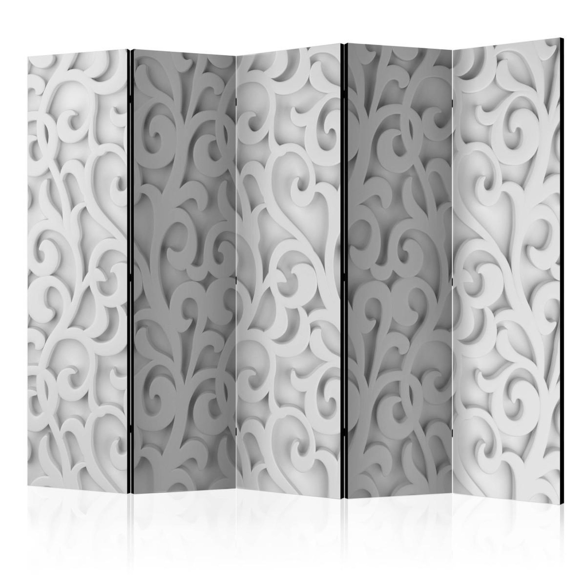 Paris Prix Paravent 5 volets  white ornament  172x225cm