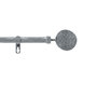 Voir la diapositive 1 : Douceur d'Intérieur Kit de tringle à rideaux extensible Disque Martelé - L210 /L380 cm - Patine gris