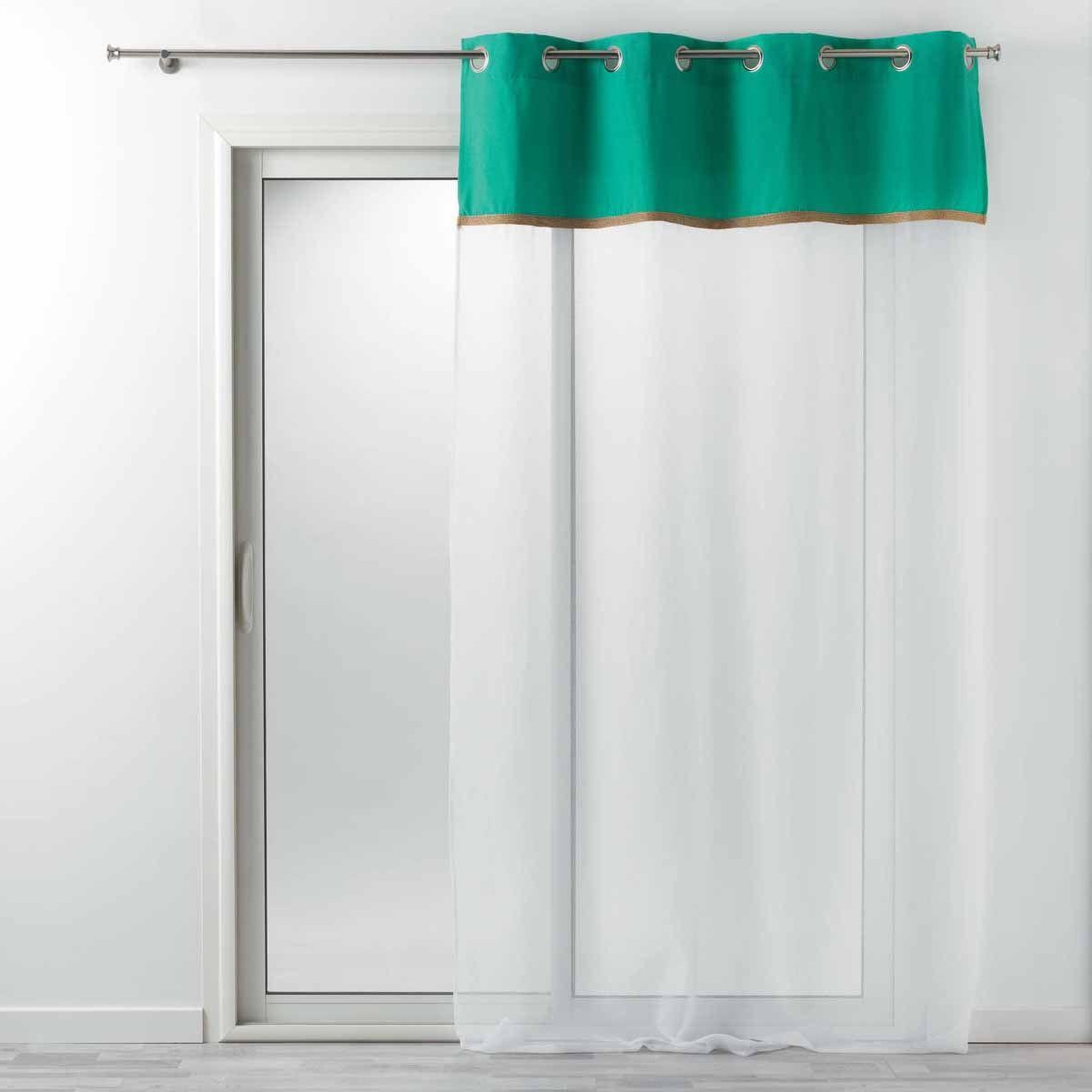 Douceur d'Intérieur Rideau voilage à œillets  kelonia  140x280cm vert