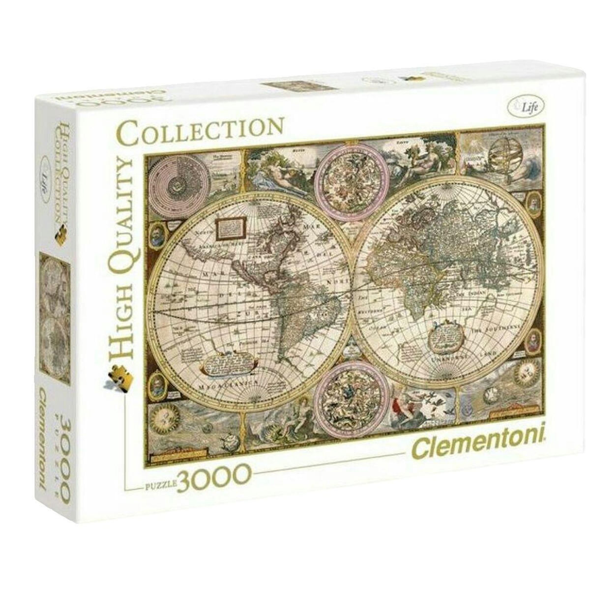 CLEMENTONI Puzzle Clementoni Collection Haute Qualité - Carte ancienne 3000 pièces