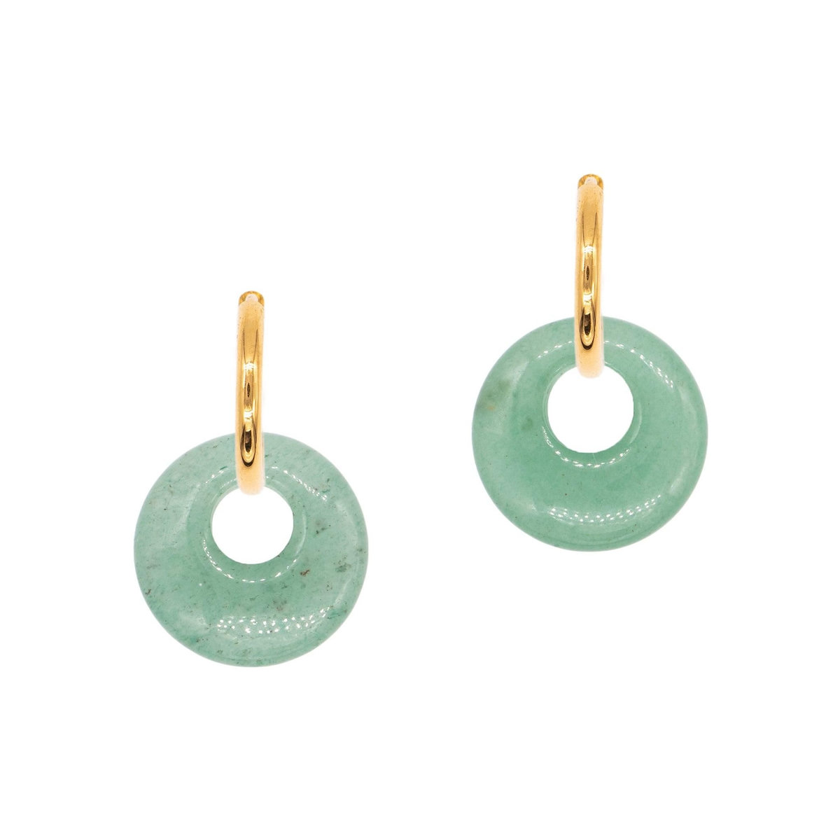 SLOYA Boucles d'oreilles Blima en pierres Aventurine
