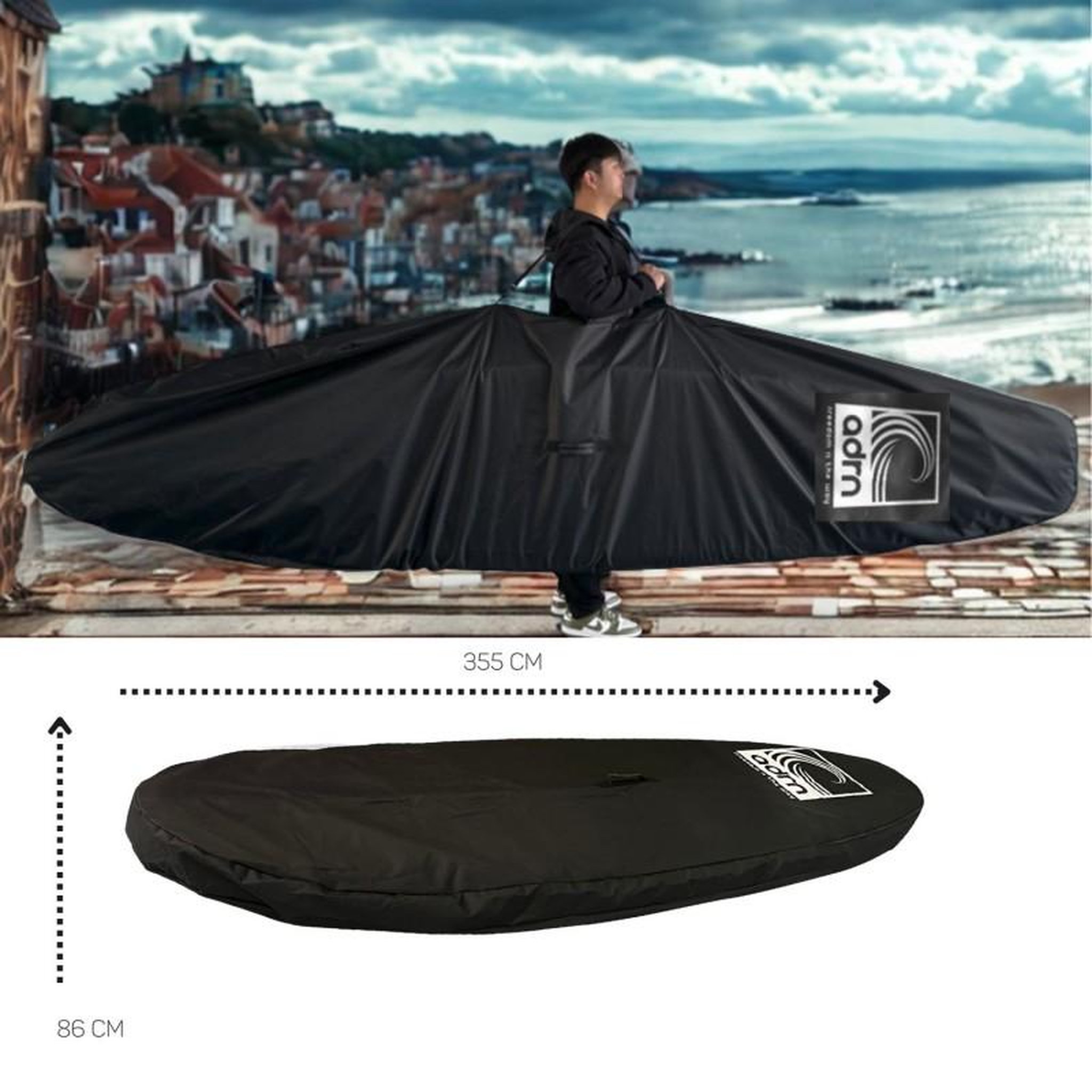 Voir la diapositive 2 : ADRENALIN Housse universelle de transport pour Stand Up Paddle - 355 cm