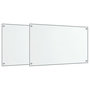 Voir la diapositive 2 : VIDAXL Dosserets de cuisine 2 pcs transparent 70x60 cm verre trempé