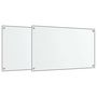 Voir la diapositive 2 : VIDAXL Dosserets de cuisine 2 pcs transparent 70x60 cm verre trempé