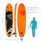 Voir la diapositive 3 : ADRENALIN Paddle Gonflable CRUISER 10'2 30'' 5'' (310x76x12,7cm) avec Pompe, Pagaie, Leash et Sac de transport