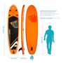 Voir la diapositive 3 : ADRENALIN Paddle Gonflable CRUISER 10'2 30'' 5'' (310x76x12,7cm) avec Pompe, Pagaie, Leash et Sac de transport