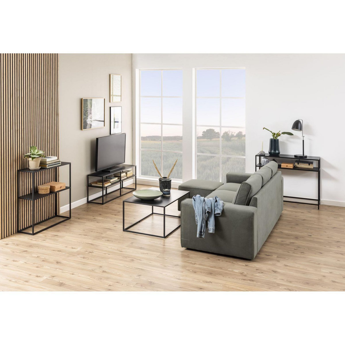 TOILINUX Console d'entrée 2 niveaux en métal