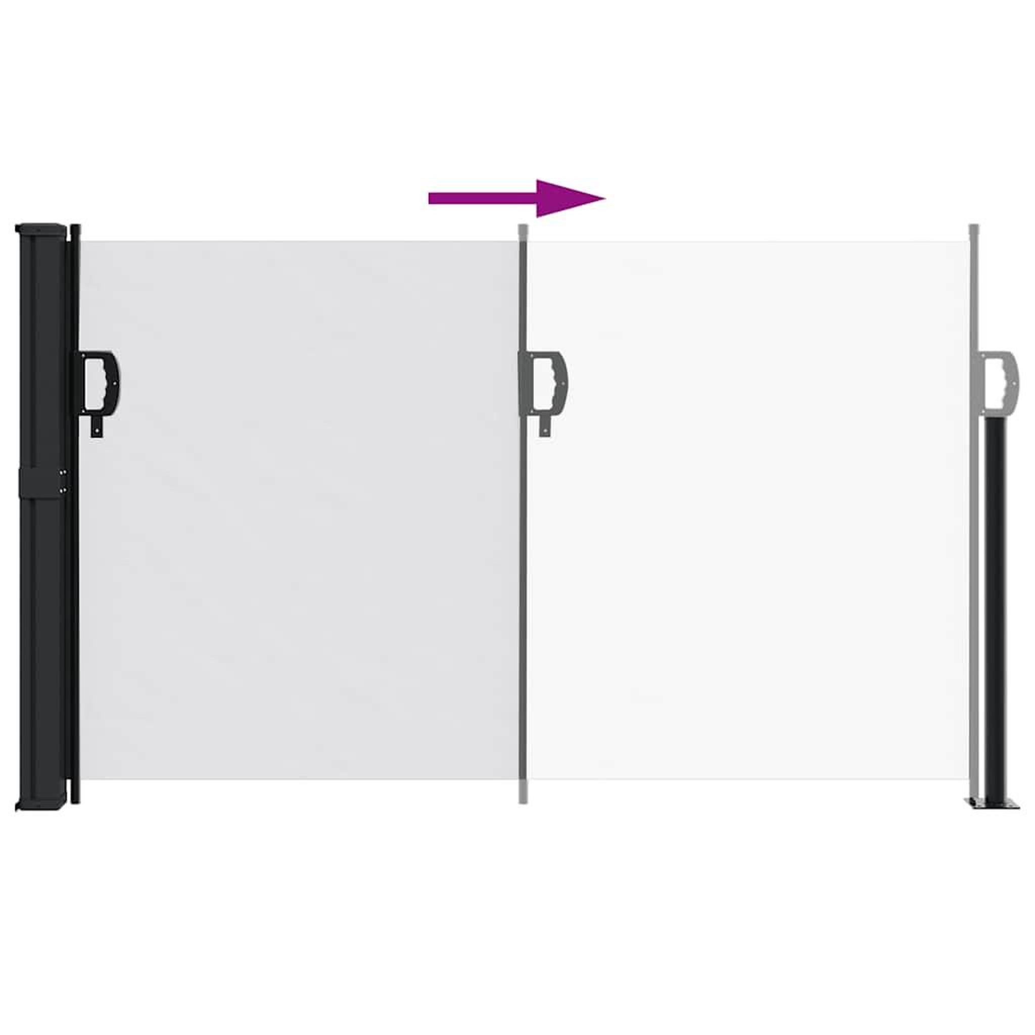 Voir la diapositive 5 : VIDAXL Auvent lateral retractable blanc 120x600 cm
