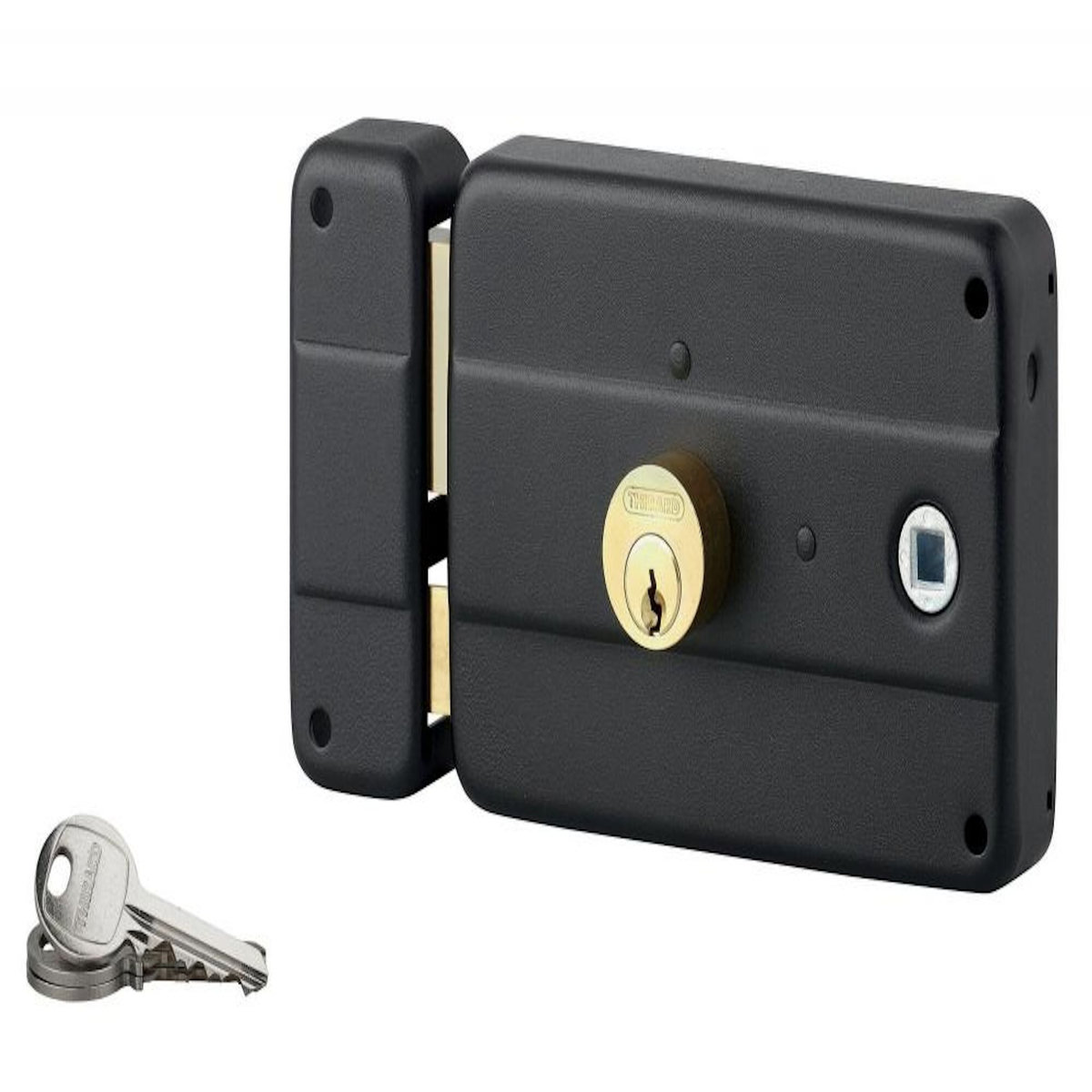 THIRARD Serrure en applique THIRARD 140 x72mm, à poignée, horizontal, ouverture à gauche