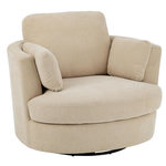 Paris Prix Fauteuil Pivotant  Swiv  109cm Beige Clair
