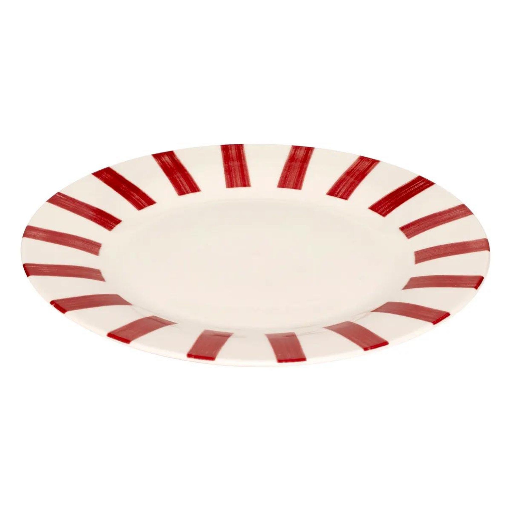 Voir la diapositive 2 : SECRET DE GOURMET Lot de 6 assiettes plates  cheri  26cm rouge