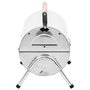Voir la diapositive 5 : VIDAXL Barbecue au charbon portable Acier inoxydable Grilles doubles