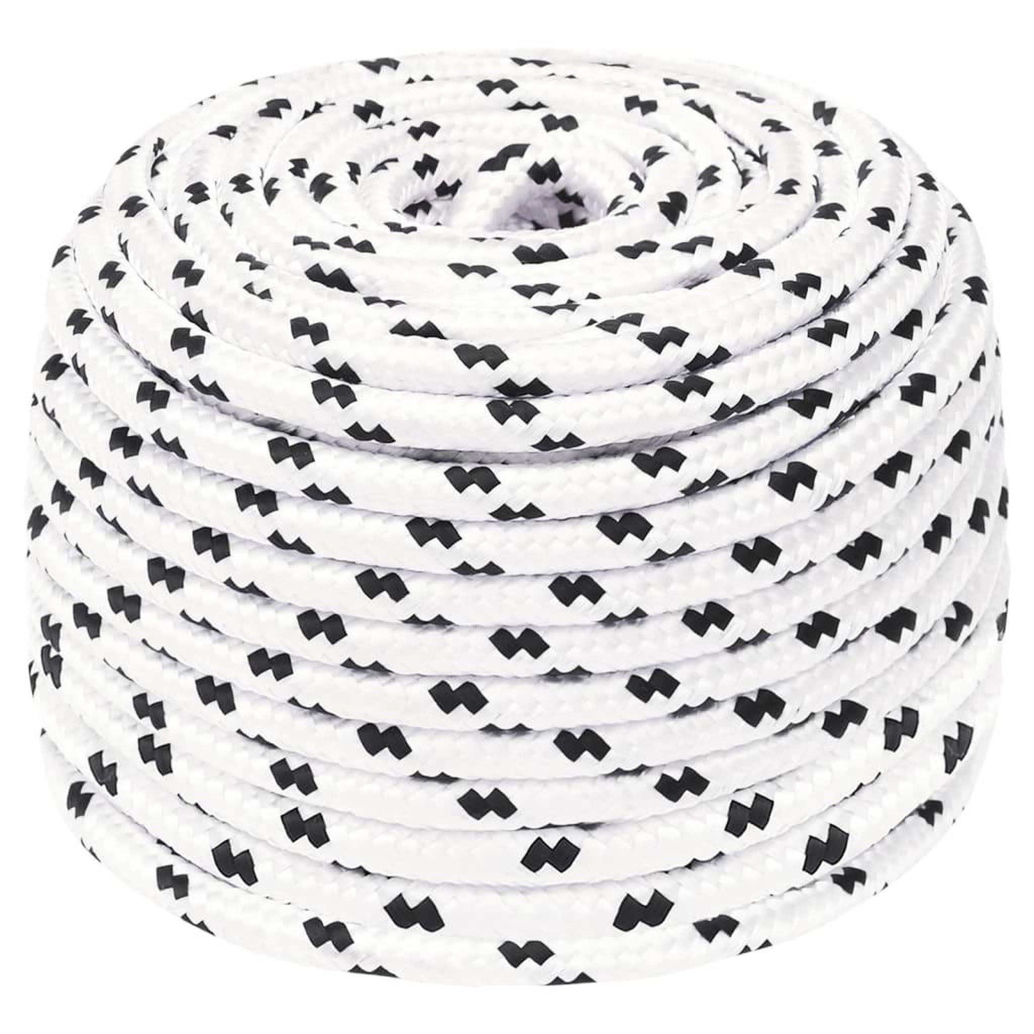 Voir la diapositive 1 : VIDAXL Corde de bateau tresse Blanc 8 mmx100 m Polyester