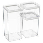 FIVE Lot de 3 Boîtes de Conservation  Eske  3L Transparent