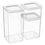 Voir la diapositive 1 : FIVE Lot de 3 Boîtes de Conservation  Eske  3L Transparent
