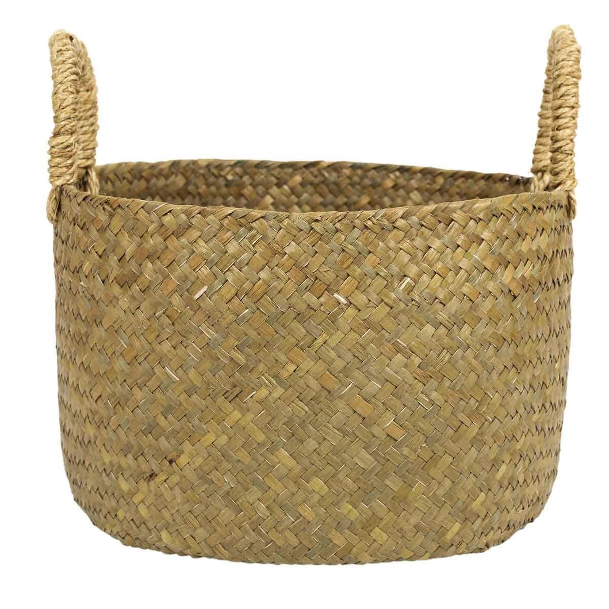 Voir la diapositive 2 : The Home Deco Factory Lot de 3 paniers de rangement  tressé  34cm naturel