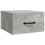 Voir la diapositive 5 : VIDAXL Tables de chevet murales 2 pcs Gris beton 35x35x20 cm