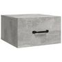 Voir la diapositive 5 : VIDAXL Tables de chevet murales 2 pcs Gris beton 35x35x20 cm