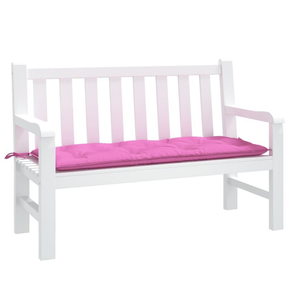 VIDAXL Coussin de banc de jardin rose 120x50x7 cm tissu
