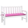 Voir la diapositive 3 : VIDAXL Coussin de banc de jardin rose 120x50x7 cm tissu