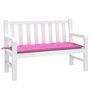 Voir la diapositive 3 : VIDAXL Coussin de banc de jardin rose 120x50x7 cm tissu