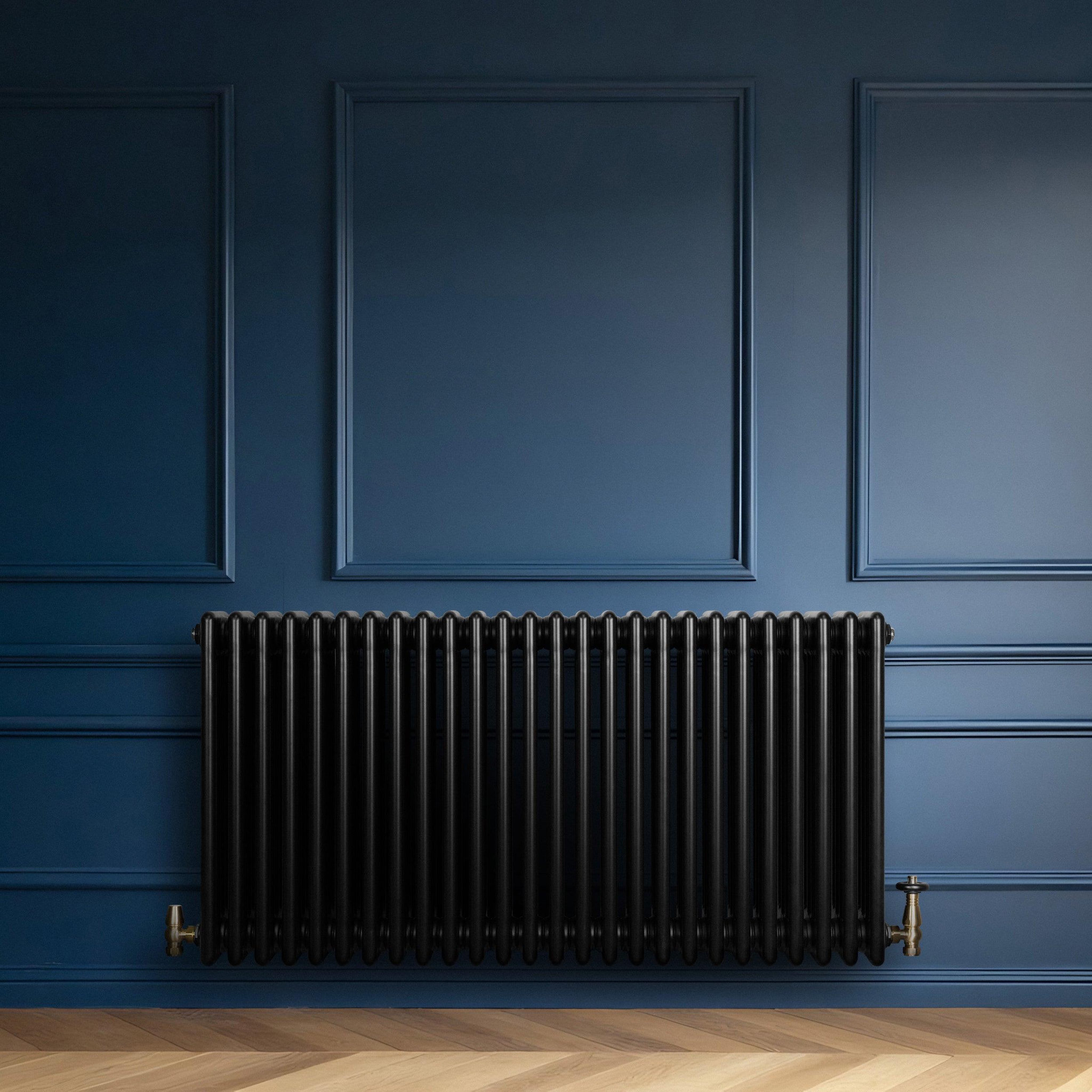 Voir la diapositive 3 : MONSTERSHOP Radiateur traditionnel à 4 colonnes & vannes - 600 x 1190 mm