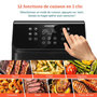 Voir la diapositive 2 : COSORI Friteuse sans huile KOSP0028EUN Premium II Chef Edition 6,2 L