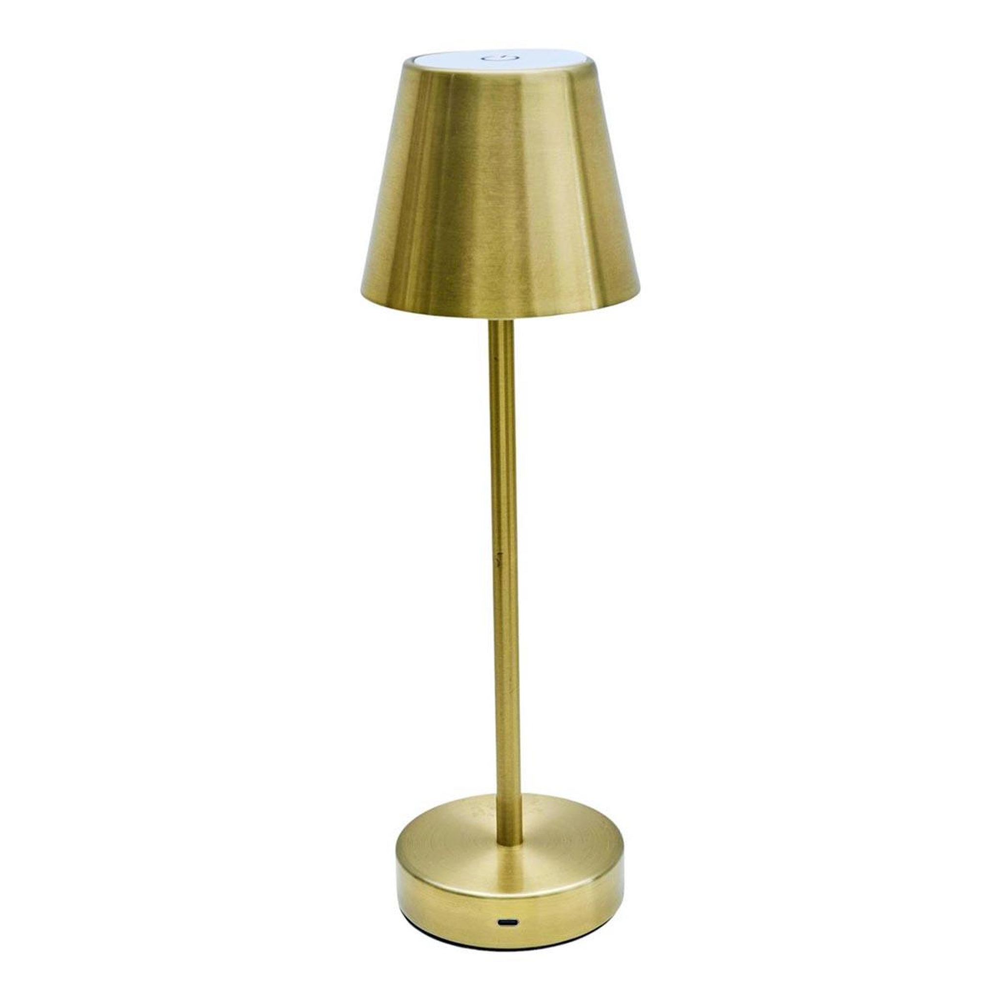 The Home Deco Factory Lampe à poser tactile  rechargeable  36cm or