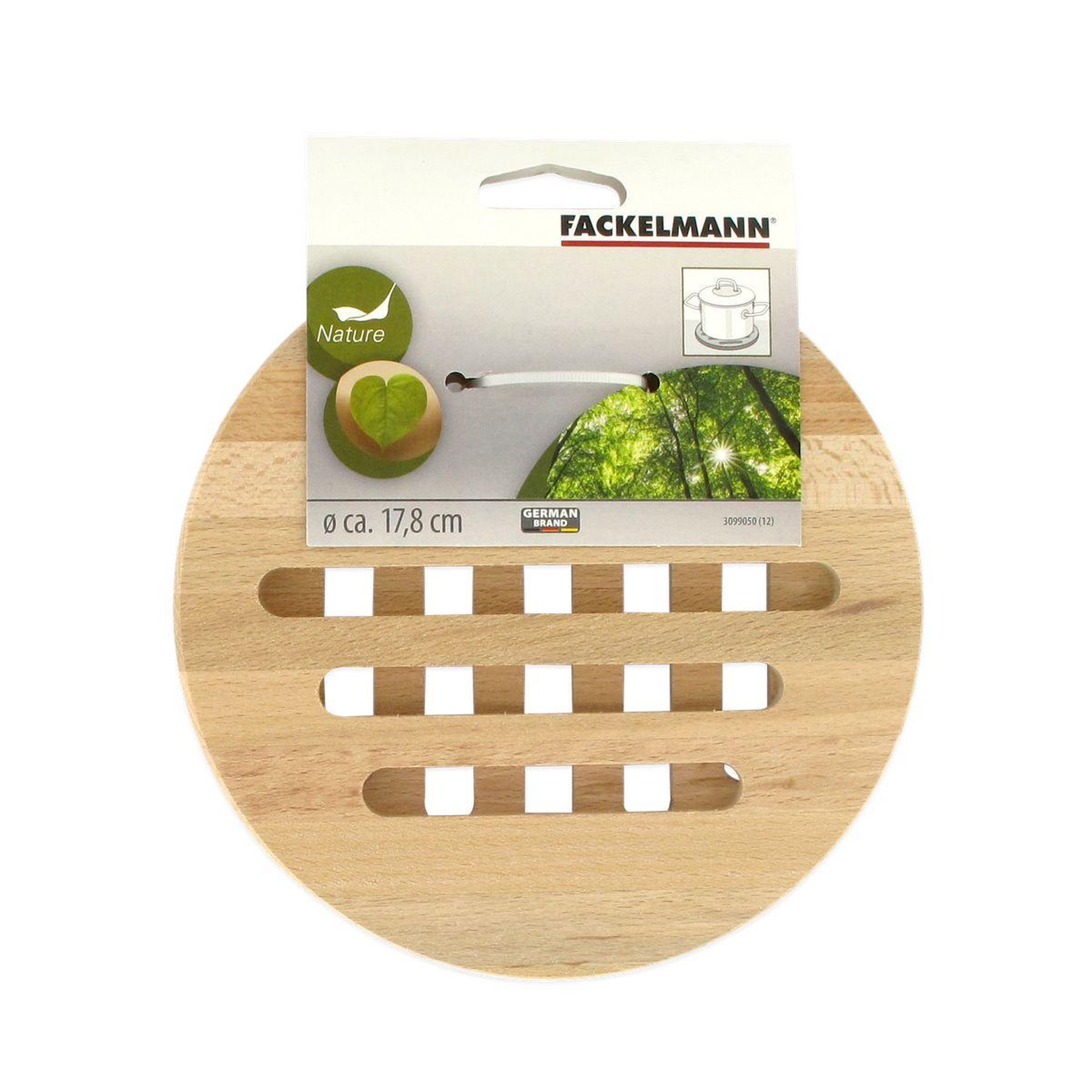 Voir la diapositive 4 : Fackelmann Dessous de plat rond en bois 18 cm Fackelmann Wood Edition
