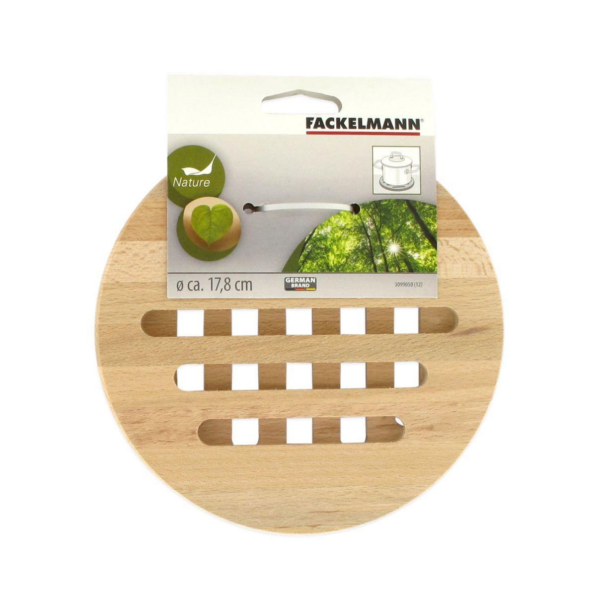 Fackelmann Dessous de plat rond en bois 18 cm Fackelmann Wood Edition