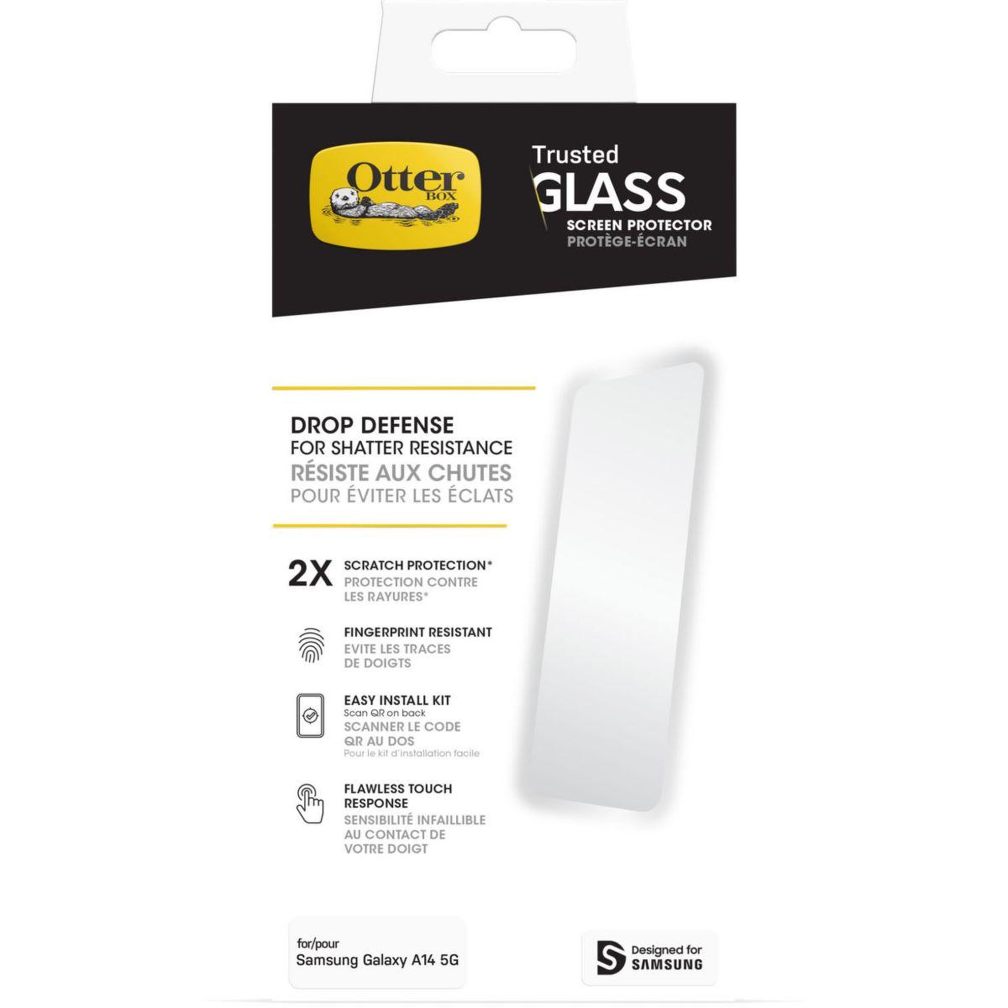 Otterbox Protège écran samsung a14 4g/5g trusted